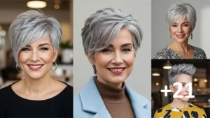 21 Trendy Gray Hair Pixie Cuts You'll Love to Try