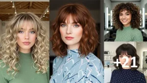 Best 21 Curtain Bangs for Curly Hair to Try This Year