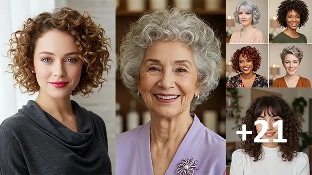 21 Short Curly Haircuts For Round Faces to Try Now