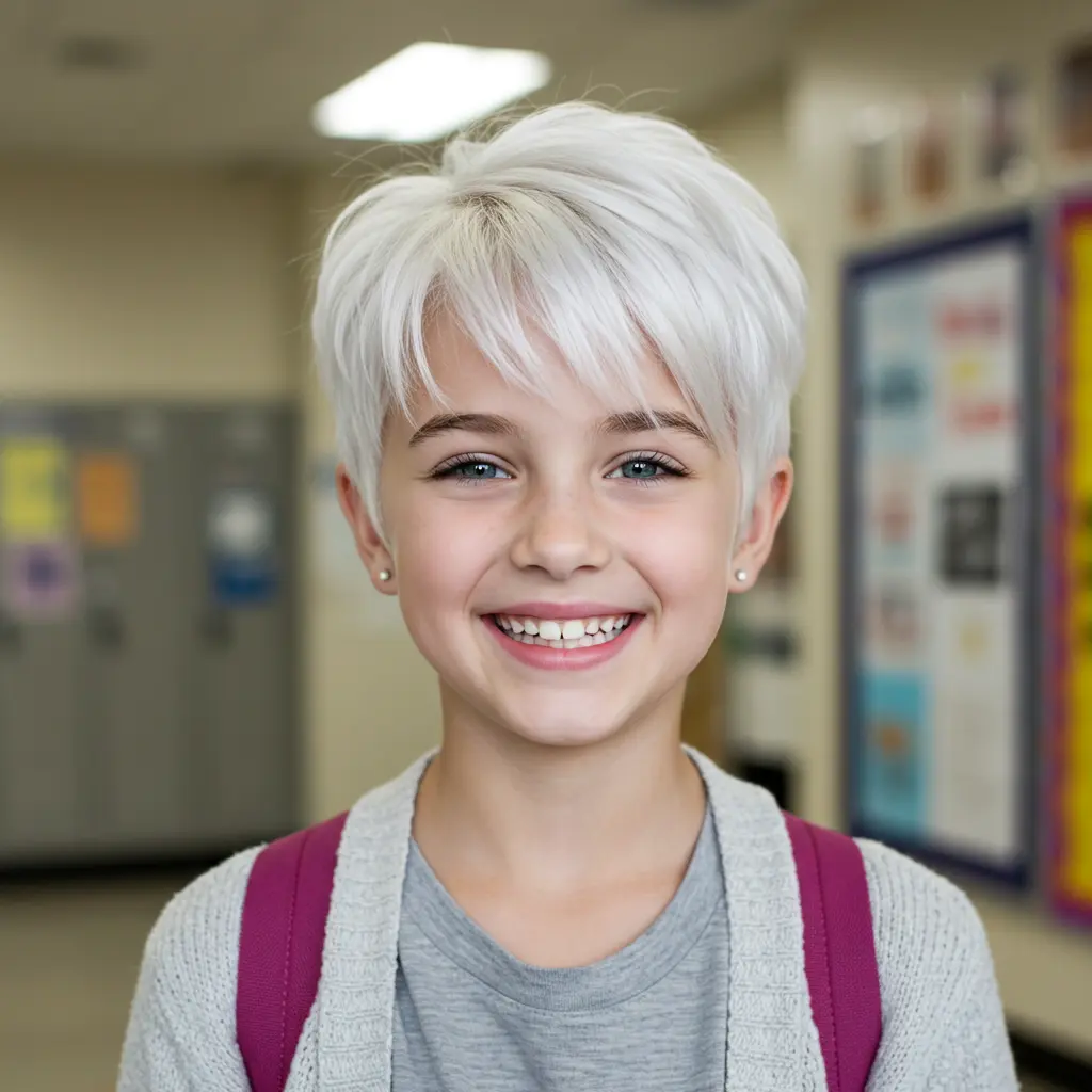 #11 Textured Pixie Cut with Side Bangs