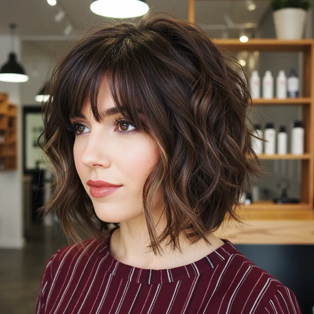 #12 Choppy Shoulder-Length Layers With Lift