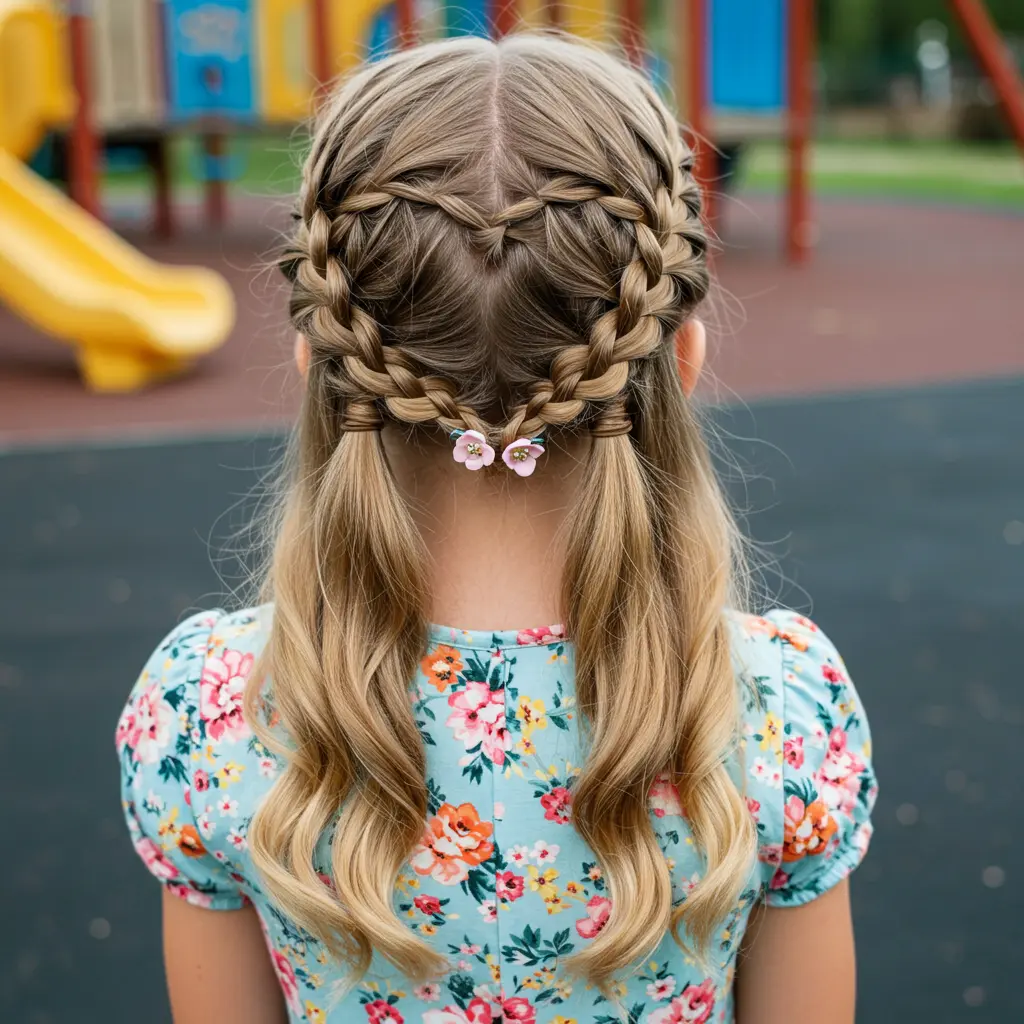 #13 Twisted Heart Half-Up Style