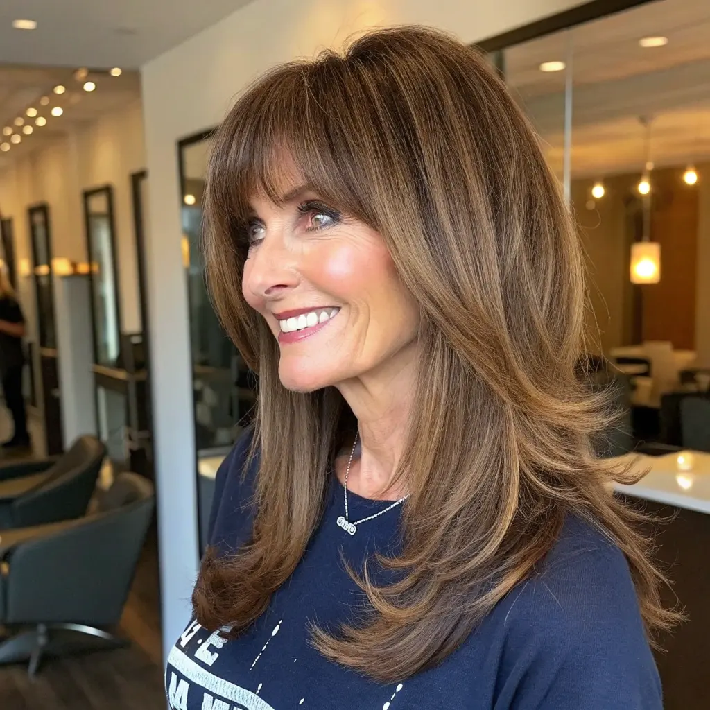 #16 Layered Hair With Bangs