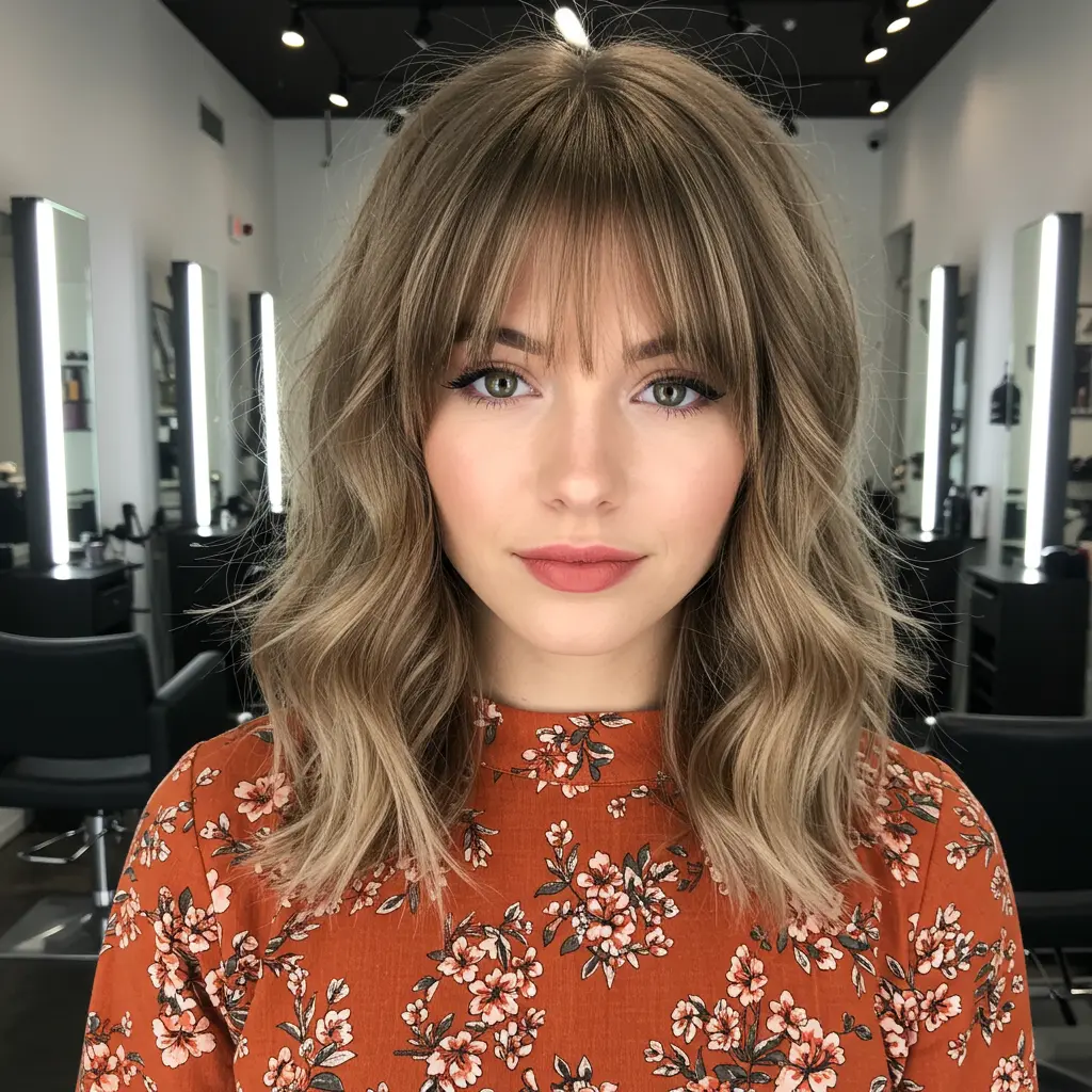 #17 Feathery Wispy Side Bangs Look