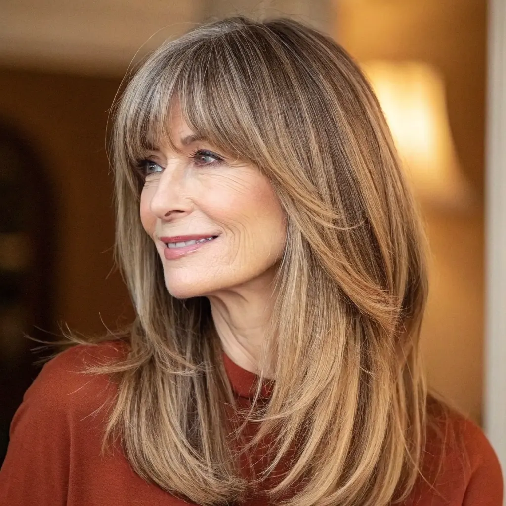#17 Subtle Bangs With Soft Layers