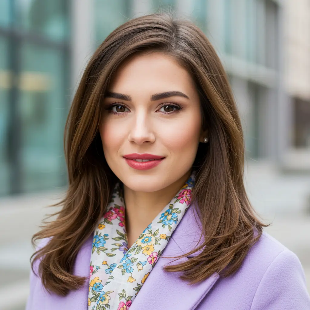 #17 Sleek Layered Hair With Flipped Tips