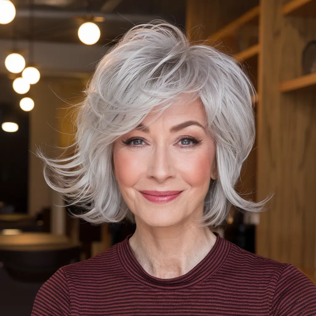 #18 Short Hair with Wispy Bangs and Movement