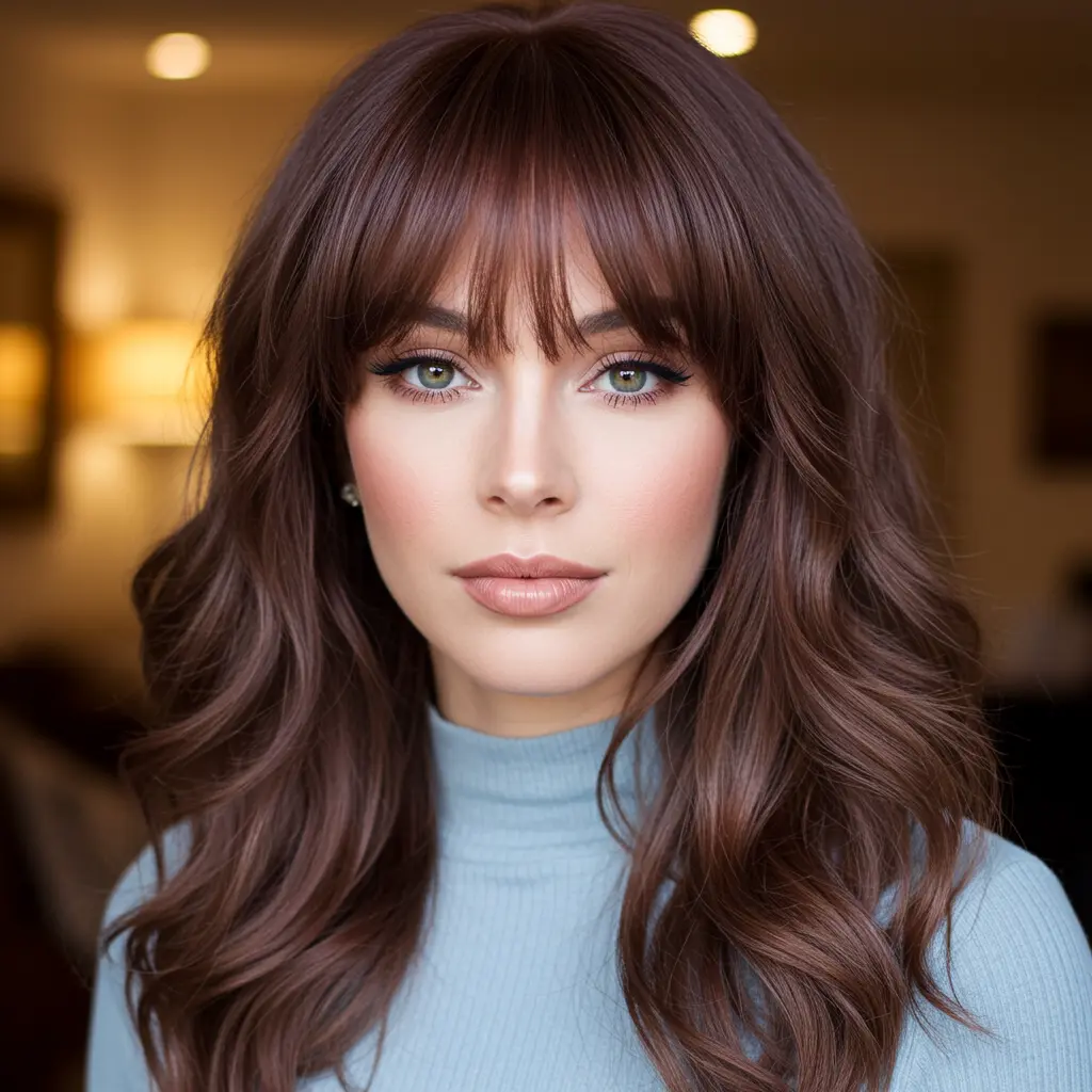#18 Smoky Auburn Tousled Layers