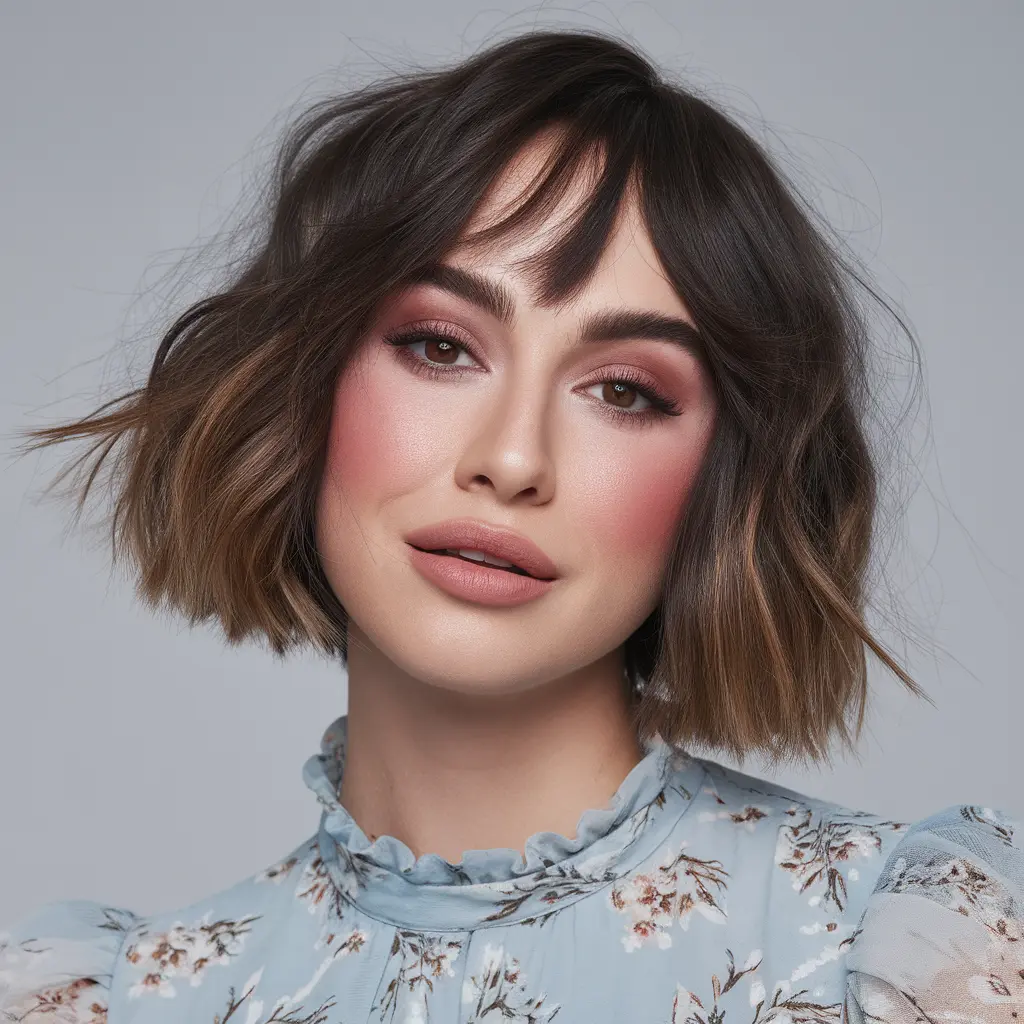 #19 Wispy Fringe for a Soft Feminine Frame