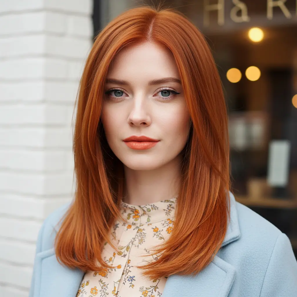 #2 Sleek Razor Layers With Center Part