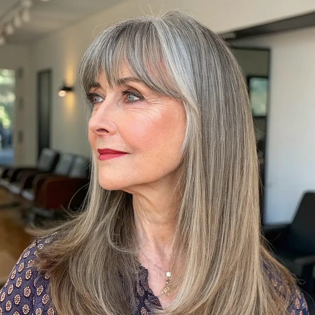 #21 Side Part for a Large Forehead Solution