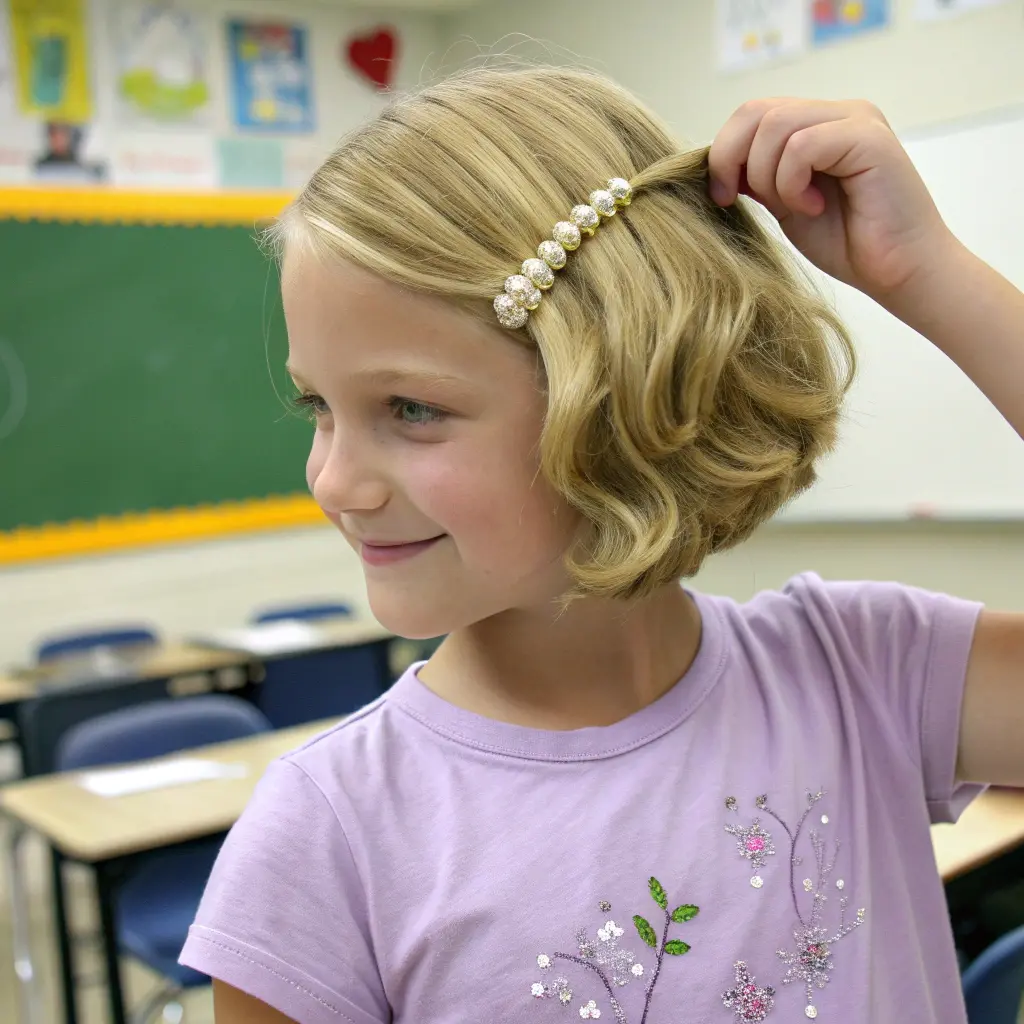 #21 Blonde Bob with Side Clip