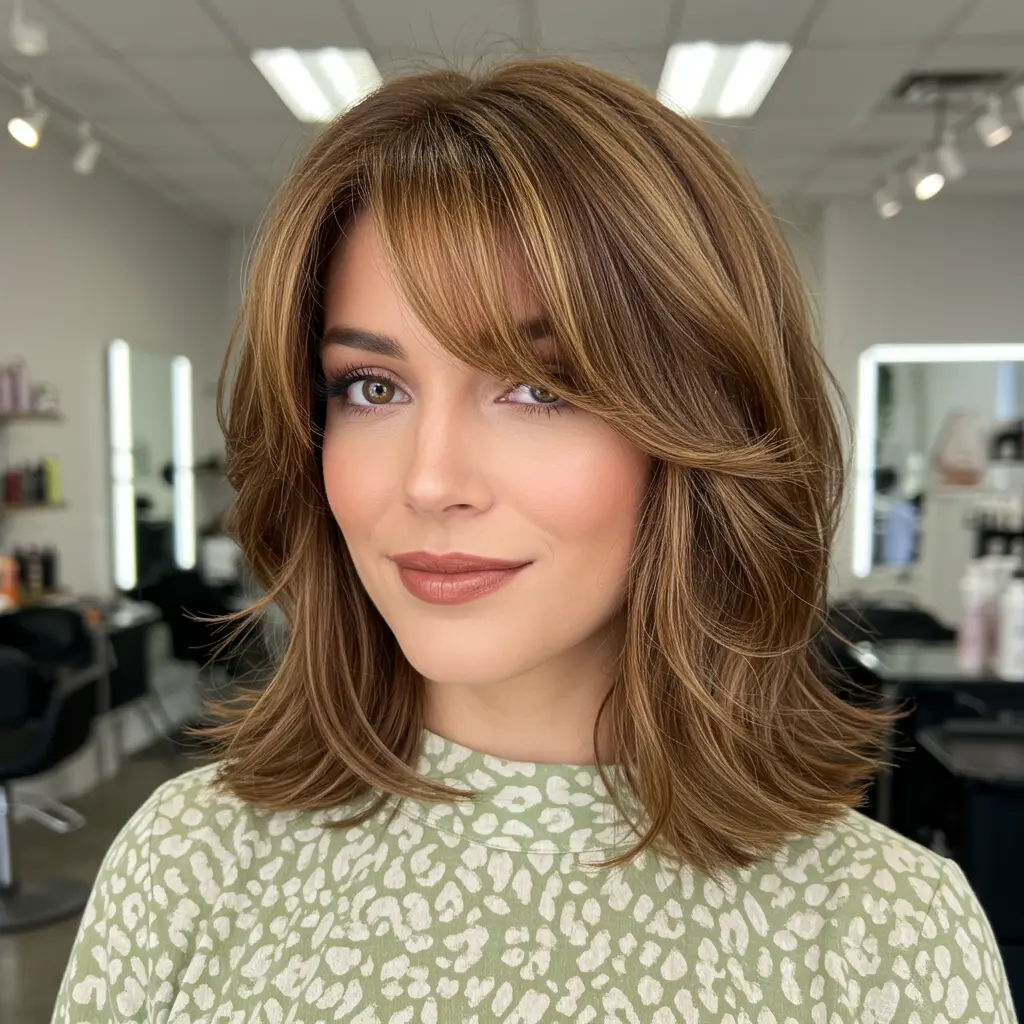 #24 Cinnamon Swirl Side Bangs