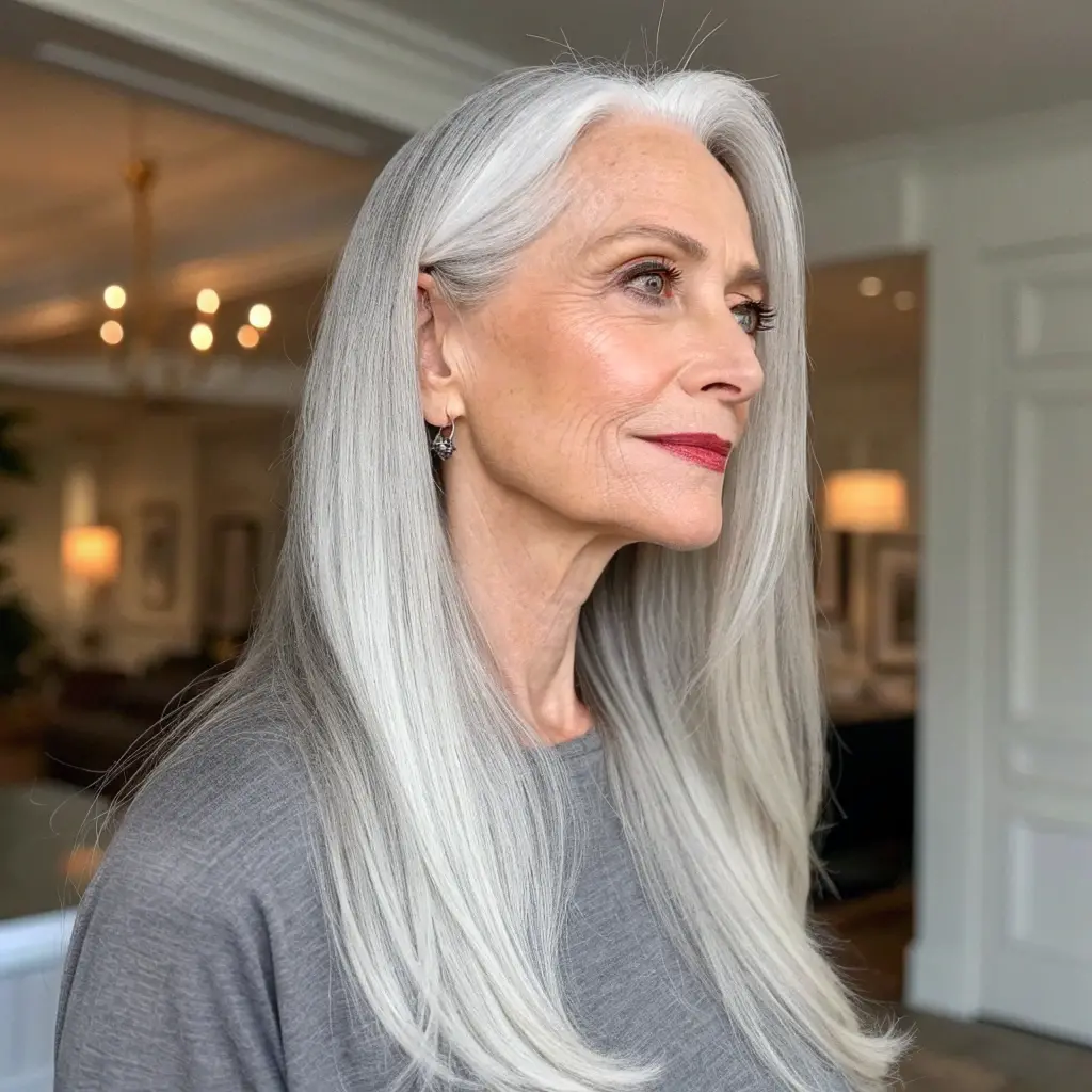 #24 Glamorous Straight Hairstyle