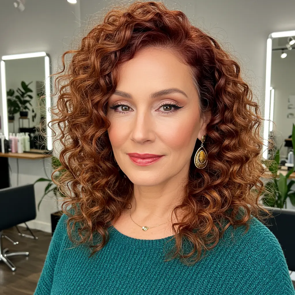 #3 Curly Side Part for Bouncy Curls