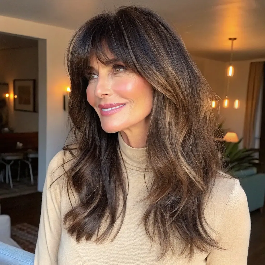 #3 Long Brown Hair With Bangs