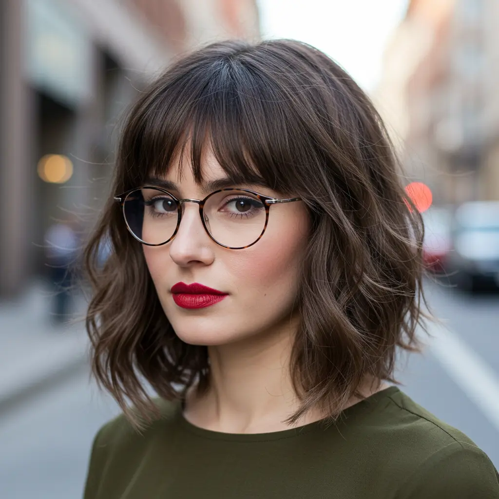 #4 Medium-Length Shaggy Layers With Fringe