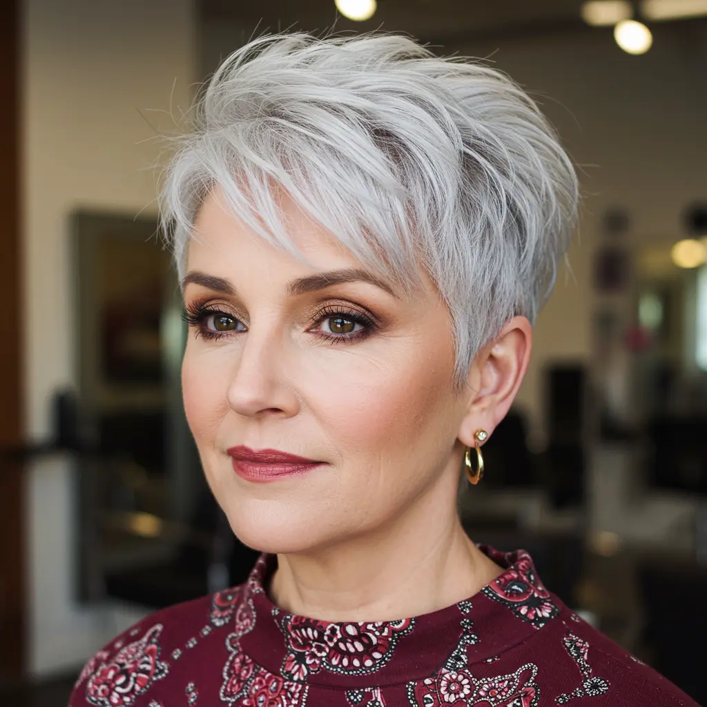 #5 Classic Pixie with Side Part for Modern Flair