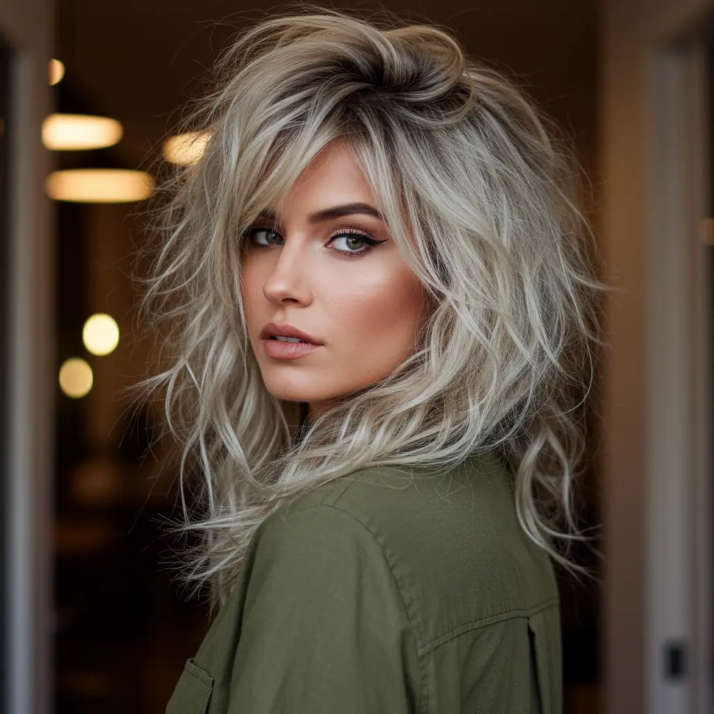 #6 Shaggy Long Hair With Face Framing Layers