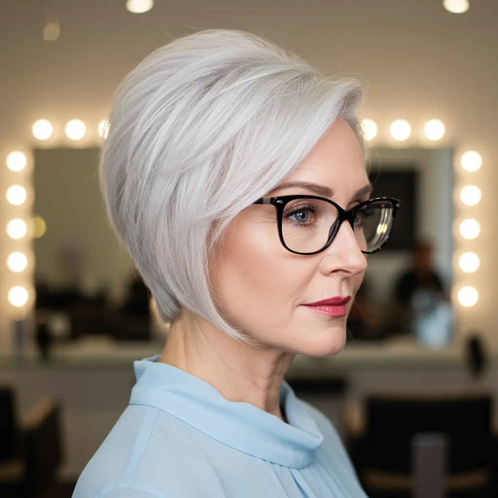 #7 Wedge Cut with Side Part for Volume