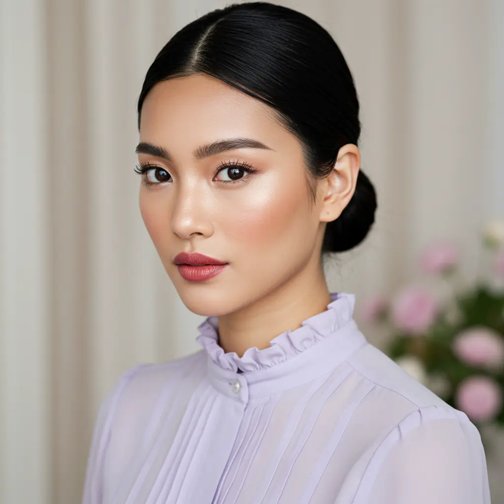 #8 Simple Low Bun For Thick Long Hair