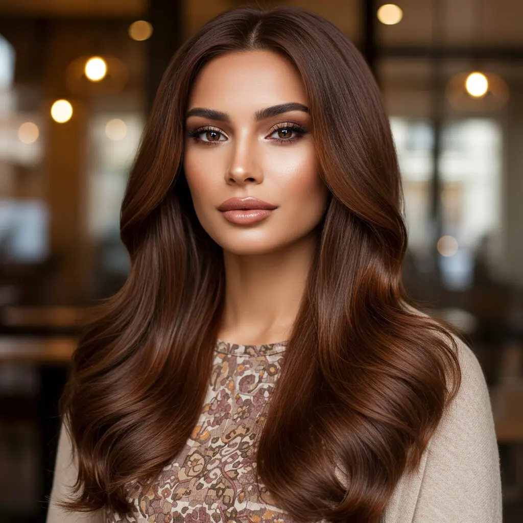 #8 Sleek Long Hair With Cascading Layers