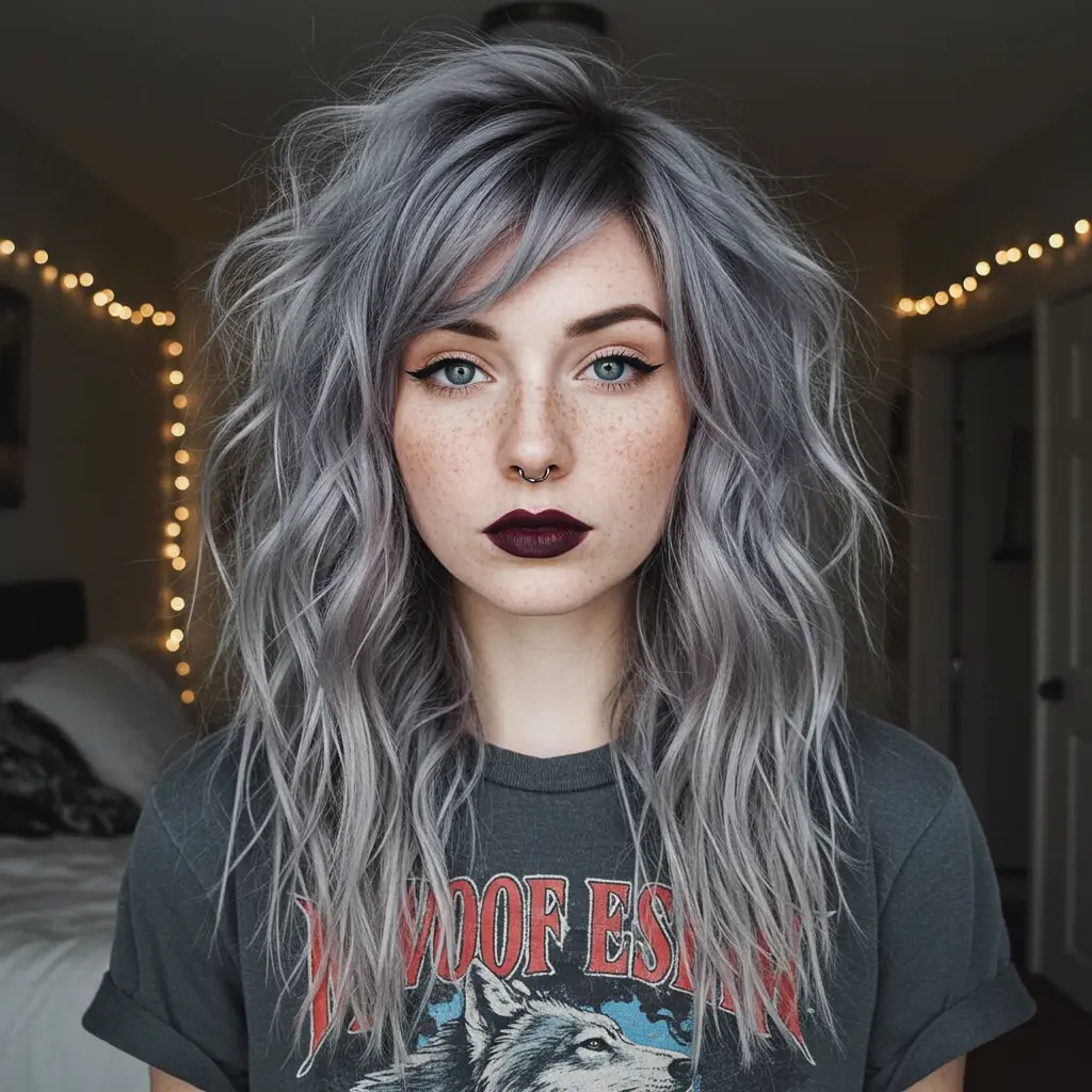 #9 Wolf Cut with Long Textured Layers