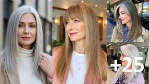 25 Best Long Straight Hairstyles for Women Over 60 to Try Now