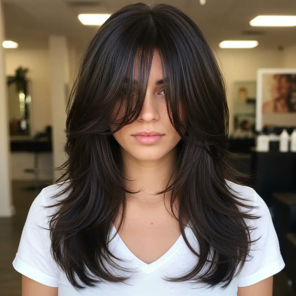 #10 Front Layers for Long Blowout Hair