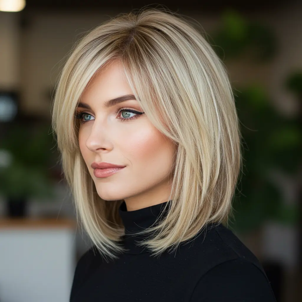 #11 Shoulder-Length Hair With Bangs