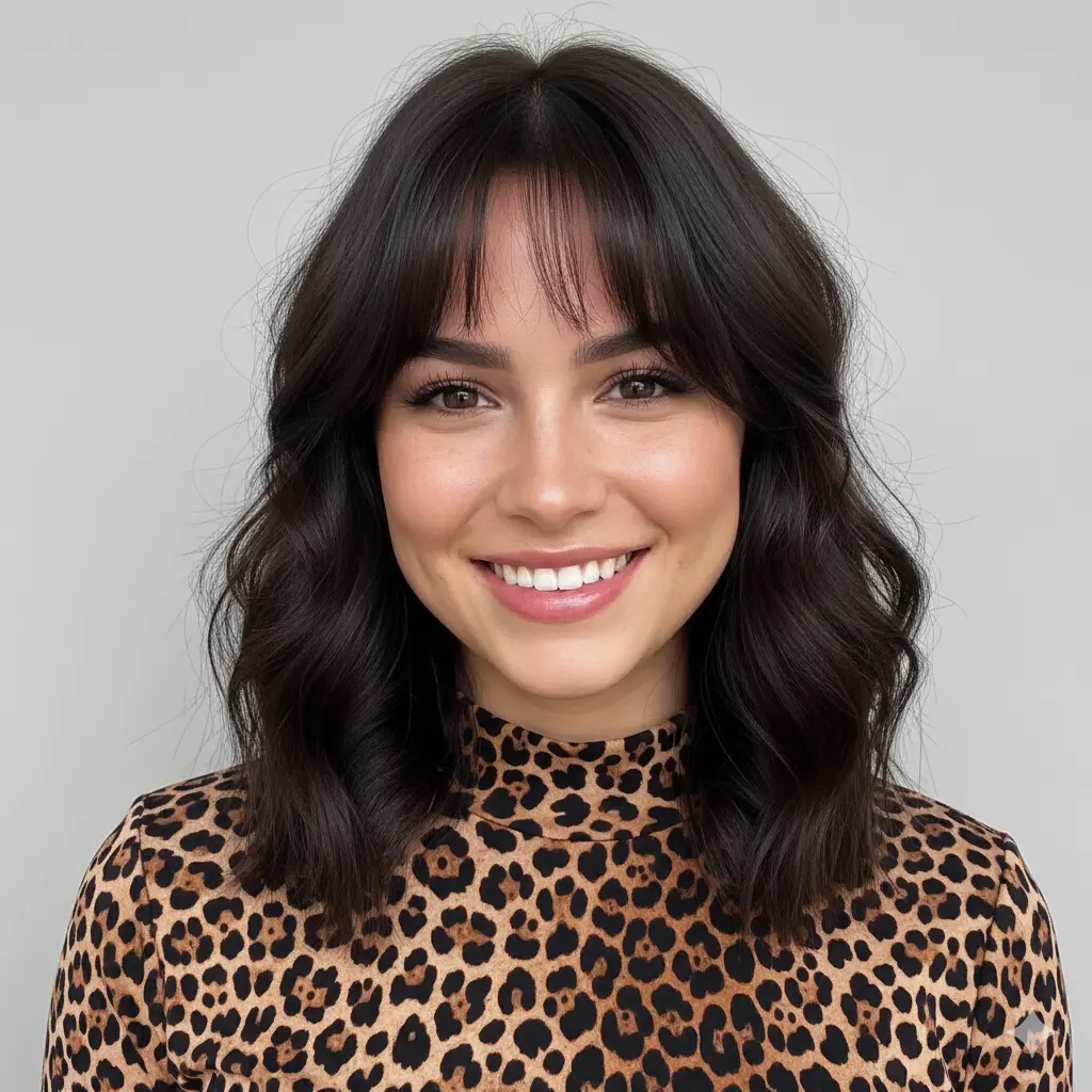 #13 Medium-Length Soft Waves and a Wispy Fringe