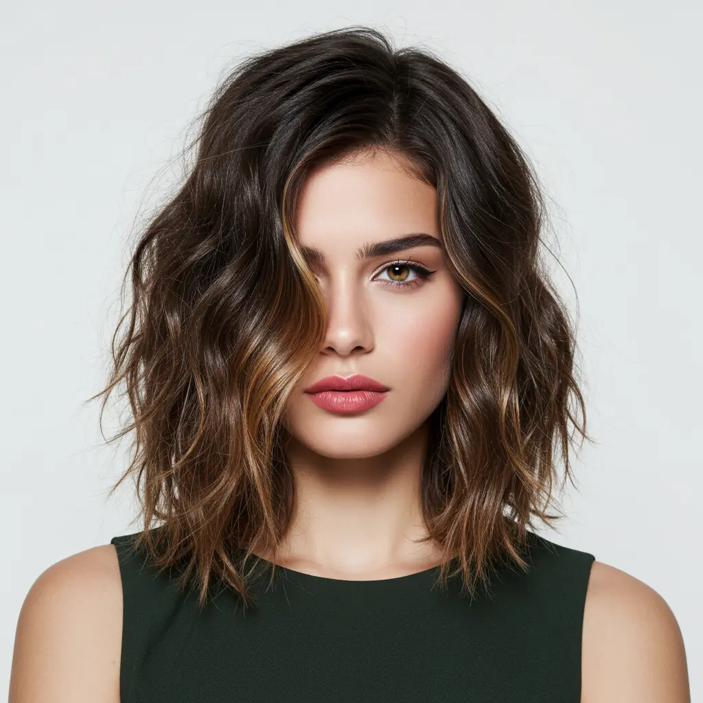#15 Stylish Deep Side Part