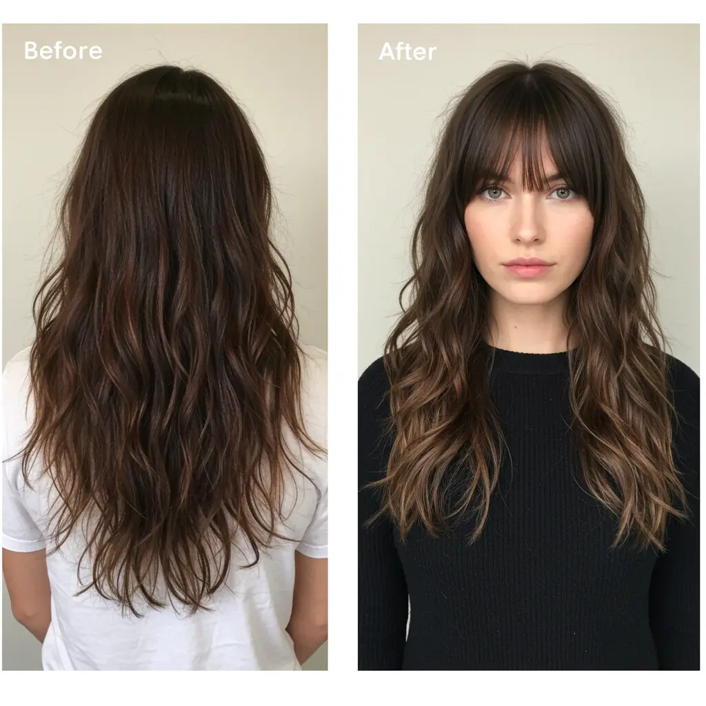 #15 Beautiful Long Wolf Cut Makeover