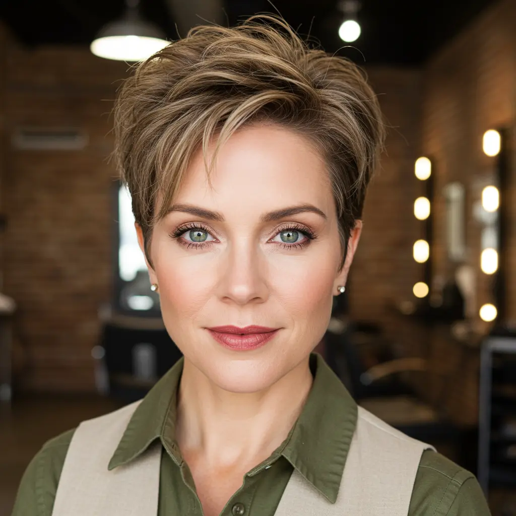 #16 Textured Pixie With Tousled Finish