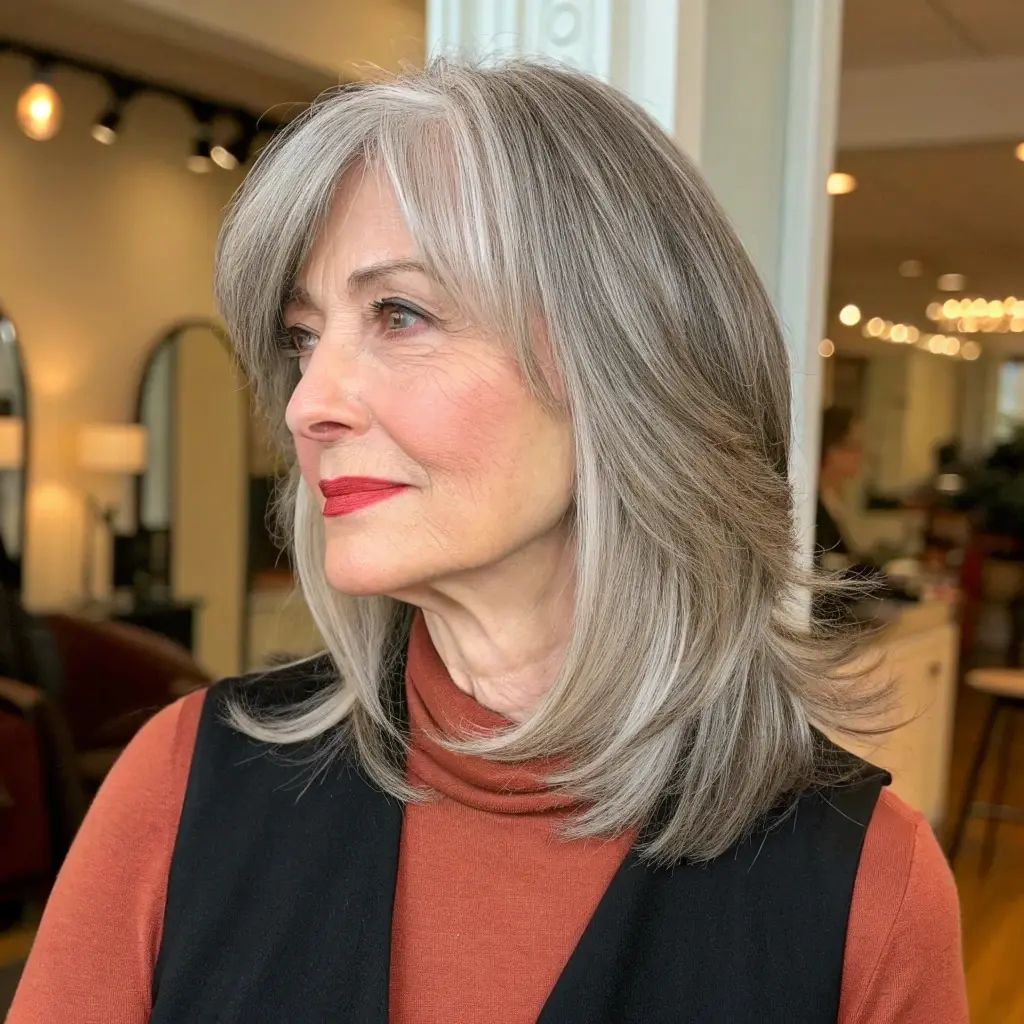 #17 Medium Hair Layers for Thick Hair