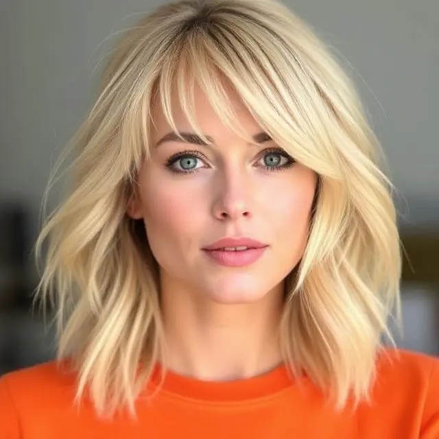 #17 Modern Shag on Mid-Length Hair