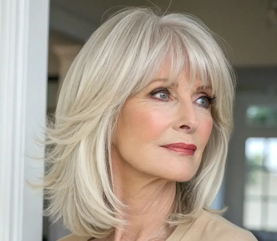 #19 Medium Layered Haircut for Thin Hair