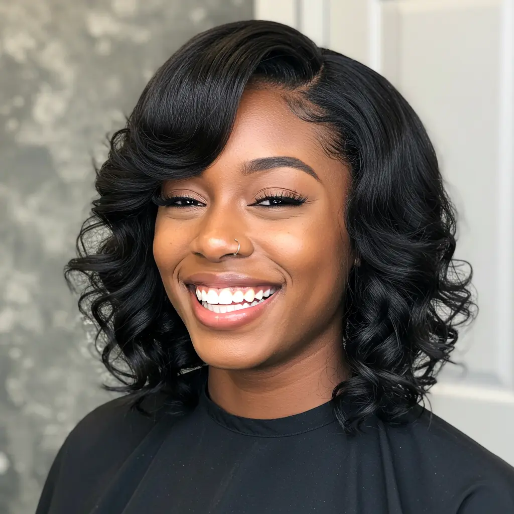 #24 Retro-Inspired Pin Curls with Deep Part