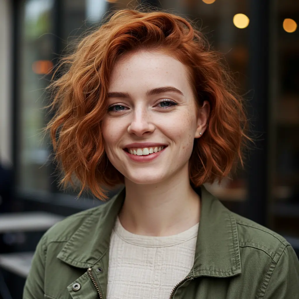 #3 Wavy Bob With Natural Volume And Movement