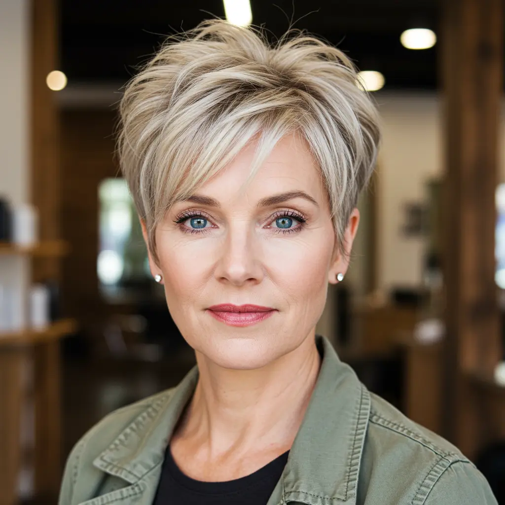 #4 Choppy Pixie With Volume At The Crown