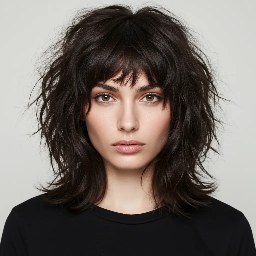 #6 Long Wolf with a Shaggy Face Frame