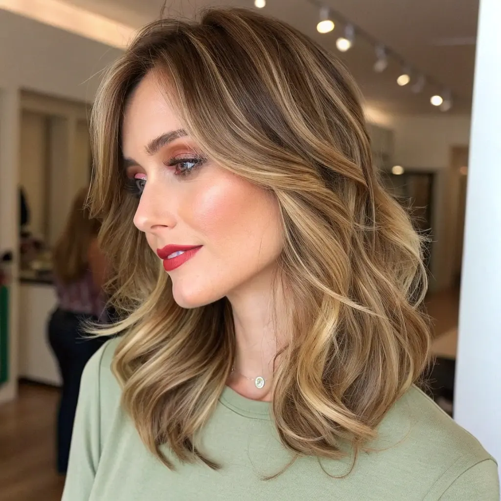 #9 Mid Length Layers with Highlights