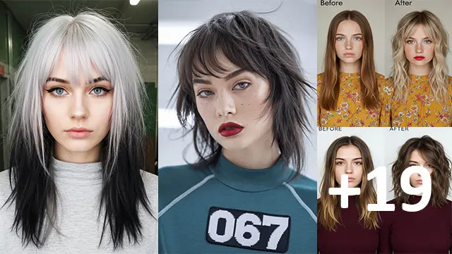 19 Wolf Cut with Bangs Styles That Scream Cool Girl
