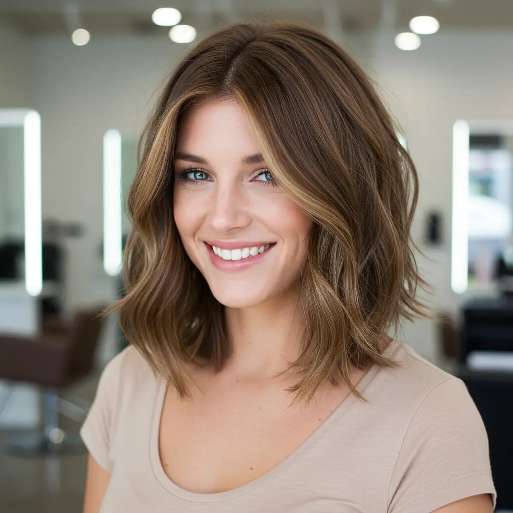 #1 Collarbone Length Cut With Airy Layers