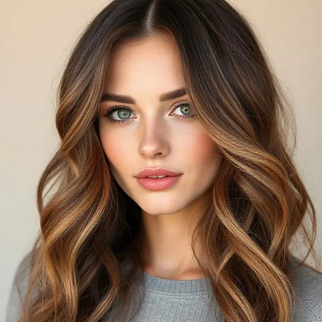 #1 Curtain Bangs and a Wavy Hairstyle