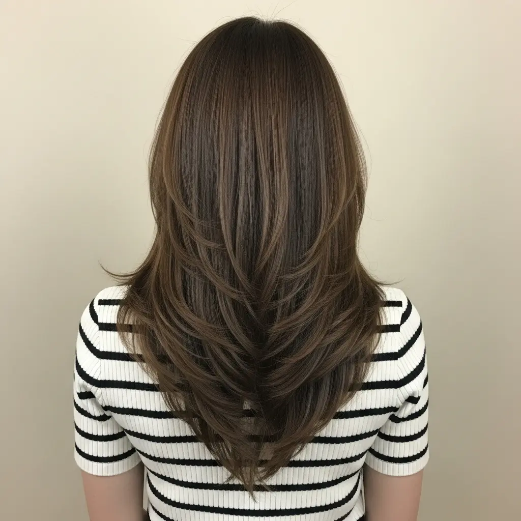 #1 Elegant V-Cut with Soft Layers