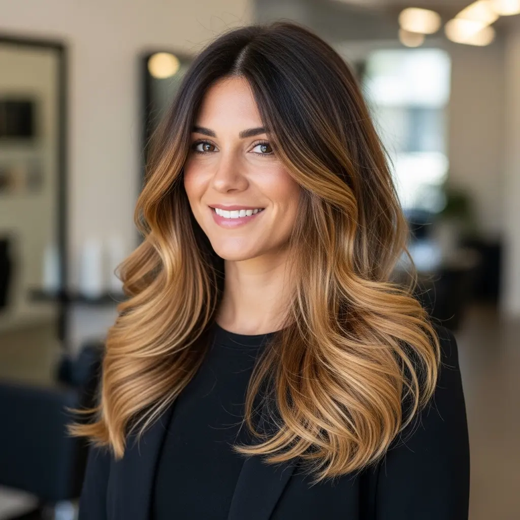 #15 Long Layered Hairstyle for Work