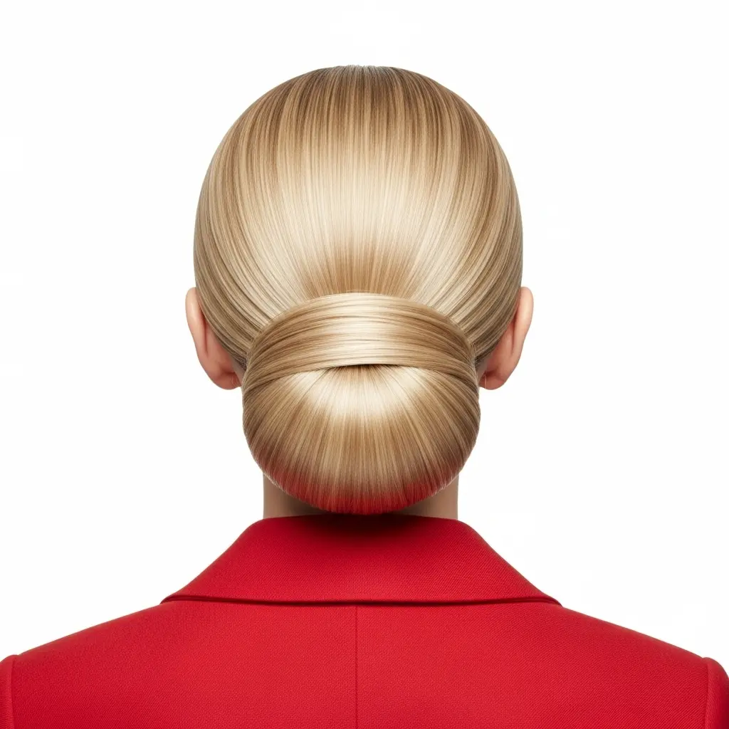 #16 Easy Long Hair Updo for Work