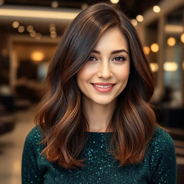 #17 Medium Layered Cut With Flicked Ends