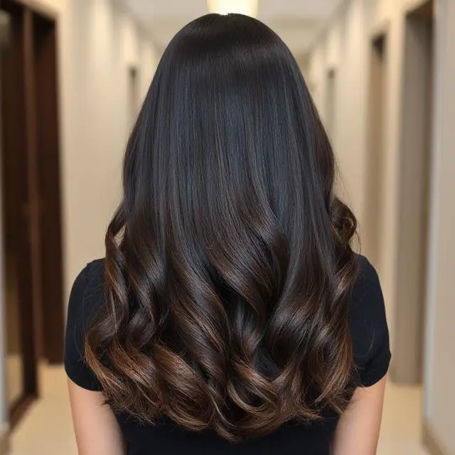 #2 V Shaped Haircut with Layers and Face-Framing